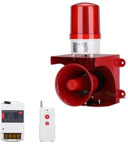 Amazon.co.jp: Kurflo 防犯サイレン 120dB サイレン 防犯警告灯 信号