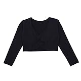 (アイム)iiniim　ベビー 子供用 ダンスウェア 幼児 ボレロ 長袖 前ツイストノット カーで 棉 キッズ服装 子供ボレロ 吸汗 抗菌 ガールズ トップス 付き上着 軽量 薄手 カーディガン 練習