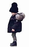 MIOIM ベビー服 コート 男の子 女の子 フェイク ファー アウター 暖かい 可愛い 秋 冬 ダウン ジャケット キッズ 保温 綿服 帽子付き