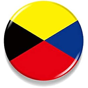 TOSPA 缶バッジZ旗柄直径約3cm スチール製