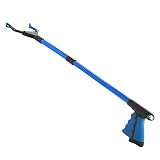 Hotorda マジックハンド マジックリーチャー 長82cm お助け万能ロングハンド 磁石付きリ ゴミ拾いトング 360度回転可能 アルミ製+ABS 折り畳み式 マジックリーチャー ピックアップツール 軽くて使い易い 腕の補助 青