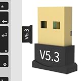 デスクトップ用ワイヤレス アダプター、5.3 USB レシーバー、ブルートゥース USBアダプタ、PC用ワイヤレストランスミッター、ワイヤレス送信機とレシーバー| 、コンピューターアクセサリー、ワイヤレスキーボード用ワイヤレスドングル用ワイヤレスレシーバー