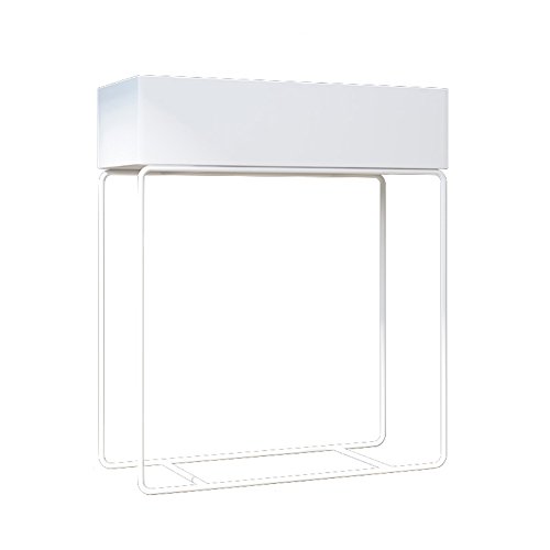 LXLA- 現代の鉄植物棚 - リビングルーム、バルコニー、寝室用フロアフラワーポットスタンドディスプレイラック (色 : 白)