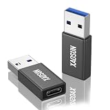 USB Type C to USB 3.1変換アダプタ【2個セット】XAOSUN 【片面USB3.1Gen2 10Gbpsデータ転送】QC3.0高速充電 USB Type C（メス）to USB（オス）変換アダプタ スマホ/パソコンなどに対応 usb c 変換コネクタ Black
