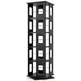 本棚/木製回転マルチラック【5段】 幅34cm×奥行34cm 【代引不可】