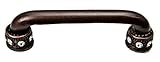 Carpe Diem Hardware Carpe Diem 897-22C Cache' Oil Rub Bronze 4" o.c. pull with swarovski elements & 