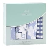 エイデンアンドアネイ おくるみ ブランケット 4セット ギフト 出産祝い ロイヤルベビー swaddle wrap (カラー：Waverly) Aden+Anais [並行輸入品]