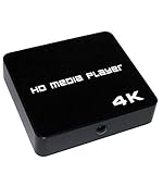 メディアプレーヤー HDMIマルチメディアプレイヤー4K　HDプレイヤー　ネットワーク接続可 最大4096*2160p 60fps解像度対応 TFカード/USBメモリ/外付ハードディス/android対応 HDMI/AVコンポーネント出力 動画・音楽・写真再生 MP4プレーヤーオートプレイヤー HDMIケーブル付属 コンパクト日本語取扱い付属