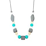 Silicone Baby Teether Necklace for Moms and Baby - Non-toxic, BPA-Free, Stylish, Trendy, Great For S