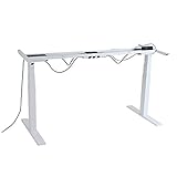 電動上下昇降デスク 脚のみ 白 ホワイト デスク スタンディングデスク 昇降式テーブル 昇降テーブル 上下昇降 昇降デスク 昇降式 エルゴノミクス オフィスデスク 事務机 ワークデスク 電動 高さ調整 昇降 23rlegwh