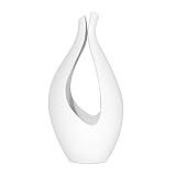 Torre & Tagus 1232-101100 Kira Wide Vase, White
