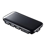 サンワサプライ USB3.2Gen2対応 Type-C 7ポートハブ USB-3TCH38BK ブラック