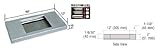 CRL 48 " x 12 "奥行きレベル1保護ステンレススチールシェルフwith Dealトレイ