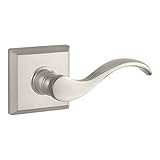 Baldwin PVCURTSR150 Reserve Privacy Curve with Traditional Square Rose in Satin Nickel Finish by Bal