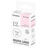 （まとめ）カシオ NAME LANDパステルアッシュテープ 12mm ソフトピンク/グレー文字 XR-12ASPK 1個【×5セット】