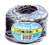 ゴールデンスター 結束用品 シュロ縄平巻(黒) 3mmx約100m   3428