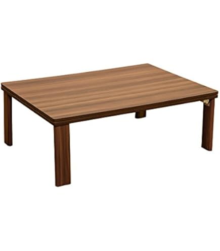 家具調折脚フラットヒーターコタツ　90×60　長方形　ウォールナット 家具調折脚フラットヒーターコタツ 長方形 90x60 WAL/WH こたつ