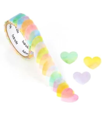 Amazon.co.jp: 限定 mizutama×bande 1枚ずつめくれるマスキングテープ