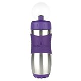 Kid Basix Safe Sporter Stainless Steel Water Bottle For Kids and Adults, Purple, 16oz by Kid Basix [