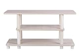 ローボード・テレビ台テレビキャビネットオープンテレビキャビネット組立簡単幅80 cm×奥行30 cm×高さ41 cm 3段組立品可動収納(TV) (ホワイトレトロ)