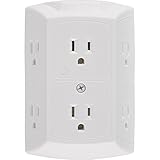 GE Grounded 6-Outlet Tap, 56575 [並行輸入品]