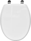 Evideco 4103100楕円形トイレ便座ピンキー亜鉛withヒンジ16.73 " Lx 14.75 " Wホワイト