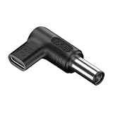 USB Type C メス to DC オス 変換 プラグ 7.4×5.0mm 20V 100W PD 変換 アダプター FOR DELL ノートパソコン DC電源 トリガープラグ USBタイプC DCジャック 中ピン