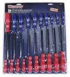 Westward 5YUU5 Screwdriver Hex Set, SAE/Metric, 22Pc by WestWard Tools