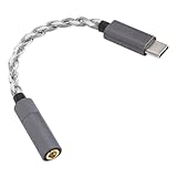 USBタイプC - 4.4mmヘッドフォンジャックアダプタケーブル、384KHz 32ビットUSB Cオス - 4.4mmメスHiFiヘッドフォンジャックアダプタケーブル、タイプC - 4.4mmサウンドオーディオアダプタケーブルコード
