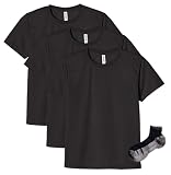 [グリマー] ＵＶドライTシャツ 3枚組 Sportsソックスセット ブラック SS