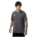 トレーニングウェア 半袖 Tシャツ ナビドライ Uネック 吸汗速乾 インナー 肌着 【Amazon限定モデルあり】 32MAC190 メンズ チャコールグレー/ホワイト 2XL