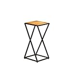 ヴィンテージアイアンアートプランター1層植物棚室内と屋外フラワーフレームリビングルームの装飾フラワーフレームソリッドウッドプレートストレージラック (サイズ さいず : S s)