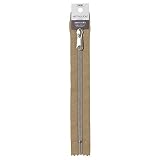 YKK メタリックコイル ファスナー シルバー 20cm止め #573 ベージュ 5CMS-20BL