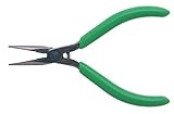 Xcelite SN54 Long Nose Side Cutting Pliers with Green Cushion Grip, 5' Length, 1-3/16' Jaw Length [並