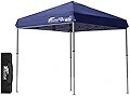 FIELDOOR 組立て簡単!! 2.5×2.5m ワンタッチタープテント 【ブルー/センターロック】 G03 設営簡単 スピーディー 別売りオプションパーツが豊富 高耐水加工 シルバーコーティング UVカットコーティング