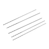 uxcell　ドリルビット　電動ドリルチップ　 HSS-CO素材　0.7mm径チップ　33mm長　ストレートシャンク　5個