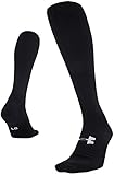 Under Armour Men’s Tactical Over The Calf Sock 1-Pair, Black/White, Shoe Size: 9-12.5