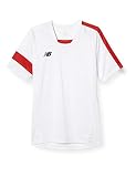 [ニューバランス] メンズ 半袖ドライTシャツ サッカー スポーツ ゲームシャツ (JMTF0486)(JMTF0488) ホワイト/レッド(WRD) XL