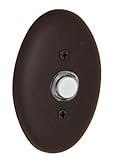 Fusion Hardware BEL-C6-DKB River Rock Collection Sandcast Oval Doorbell, Dark Bronze, 1-Pack by Fusi