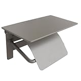 ヤマソロ トイレットペーパーホルダー 1連 おしゃれ 棚付き 紙巻器 完成品 トイレ 天板付き 北欧 スチール 木目 ブラン Blan 41-061 (シャンパンゴールド)