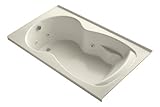 Kohler K-1194-L-47 Synchrony 6Ft Whirlpool with Left-Hand Drain and Tiling Flange, Almond [並行輸入品]