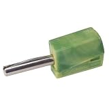 ワゴジャパン:ワゴ バナナプラグ グリーンイエロー 4個入 215-911-PK 型式:215-911-PK（1セット:4個入）
