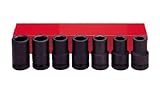 Ampro A5625 8 Piece 3/4-Inch Drive Deep Impact Socket Set [並行輸入品]