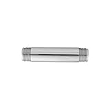 Jaclo 801-38.4-PCH 3/8" IPS x 4" Brass Nipple, Polished Chrome [並行輸入品]