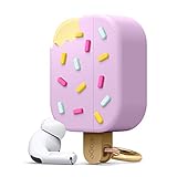 elago アイスクリームAirPodsプロケース キーチェーン付き Apple AirPods PROケース(ブルーベリー)用にデザイン