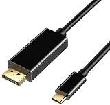 Anfurt USB C TYPE C TO DisplayPort 変換ケーブル ディスプレイポートケーブル 4K 60Hz 1.8m Thunderbolt 3対応 スマホ PC デスクトップ