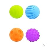 P Prettyia 赤ちゃん　ベビー　ソフトボール　感覚器官の開発　おもちゃ　 知育玩具　多彩　8枚入り