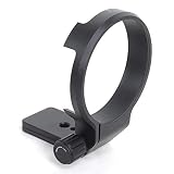 SIGMA 単焦点望遠レンズ Art 135mm F1.8 DG HSM用のリング式三脚座(forキヤノンCanon EF Mount、ニコンNikon F マウント), メタルのレンズサポート襟、三脚マウントリングのボトムは Arca Swissタイプのクイックリリースプレート, 1/4" 3/8"ネジ穴付き