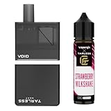 TARLESS NEXT VOID スターターセット 選べるリキッド (Vapenginリキッド 60ml, STRAWBERRY MILK SHAKE(ストロベリーミルクシェイク))