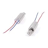 SODIAL(R) 2件のDC 1.5V-3V 6mm x 12mm ミニコアレスモータ振動モータ　航空機玩具の為